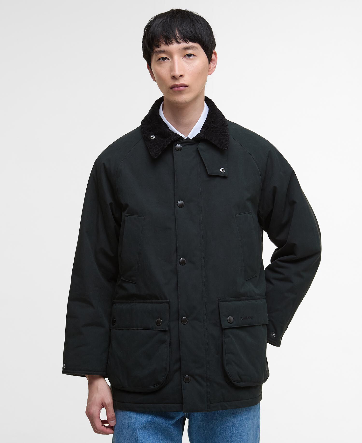 Barbour/別注 OVERSIZE BEDALE 40 MENS Barbour Mens Oversized Padded Bedale Casual Jacket Black