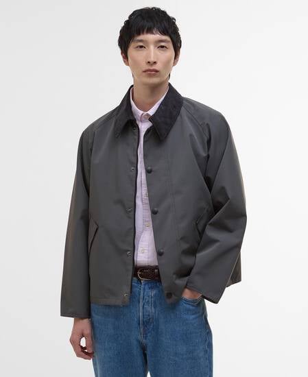 Oversized Reversible Transporter Jacket Asphalt Grey