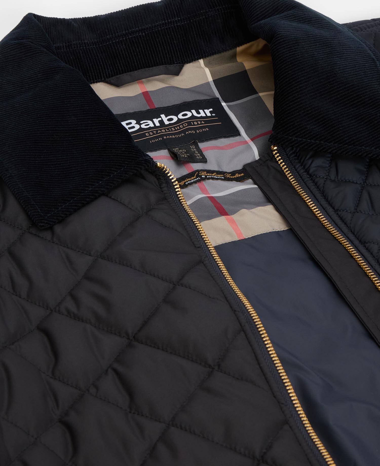 Danby Quilted Jacket Dark Navy/Black/Dress Tartan image number 4