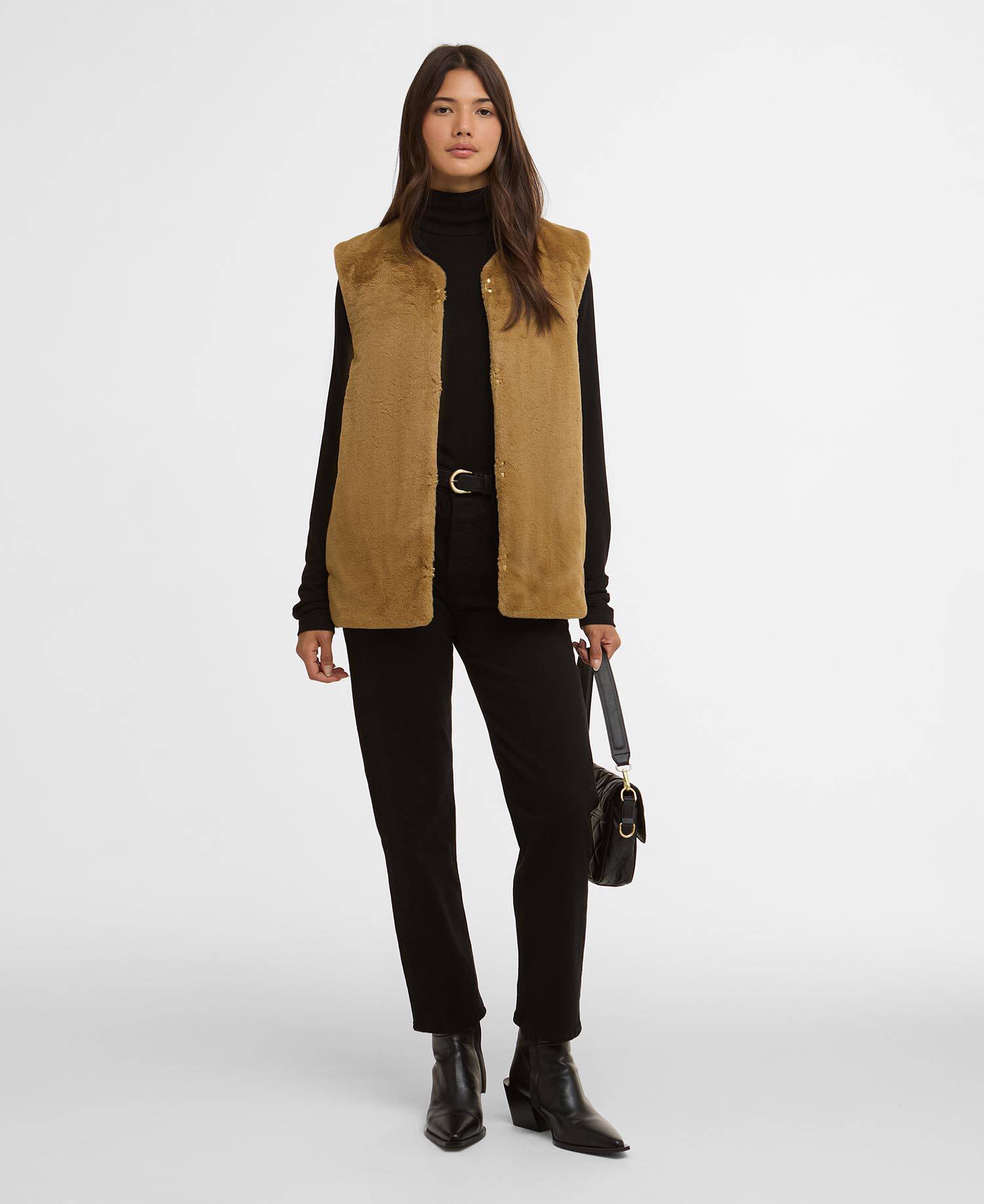 Mialn Fur Gilet Antique Bronze image number 1