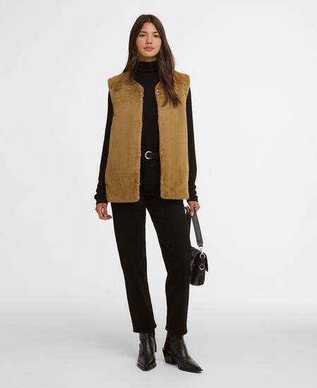 Mialn Fur Gilet Antique Bronze