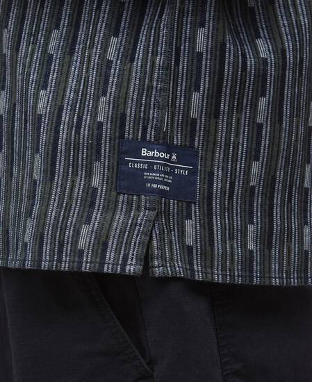 Alston Relaxed Jacquard Shirt Navy Alston Relaxed Jacquard Shirt Navy