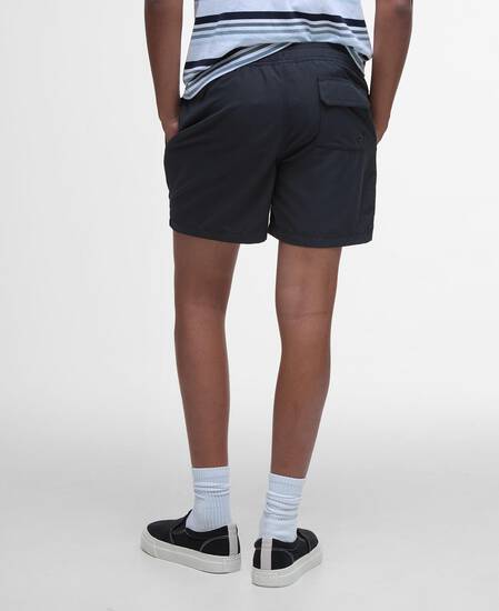 Staple Logo 7" Swim Shorts Classic Black