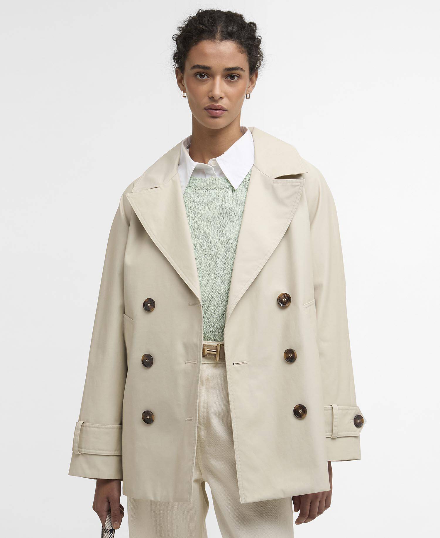 Maisy Showerproof Jacket Mist / Dress Navy Tartan image number 0