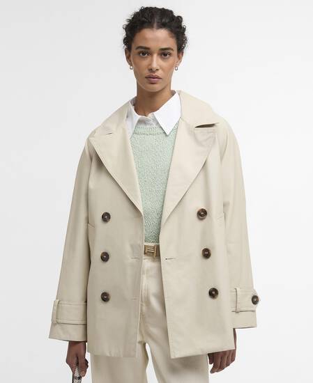 Maisy Showerproof Jacket Mist / Dress Navy Tartan