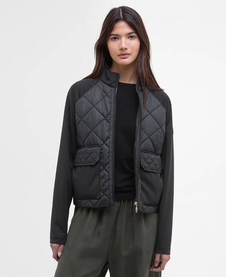 Ebony Quilted Sweatshirt Black