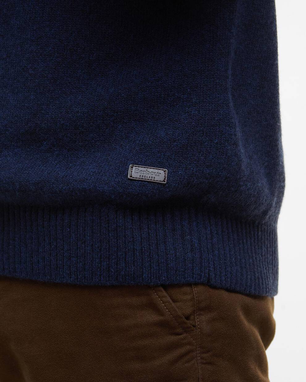 Maglione a collo alto con risvolto Kelp