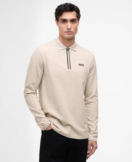 Marshall Long-Sleeved Polo Shirt Mist