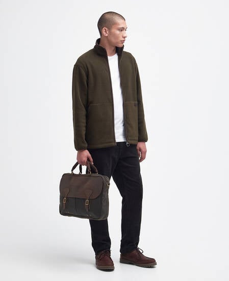 Waxed Leather Briefcase