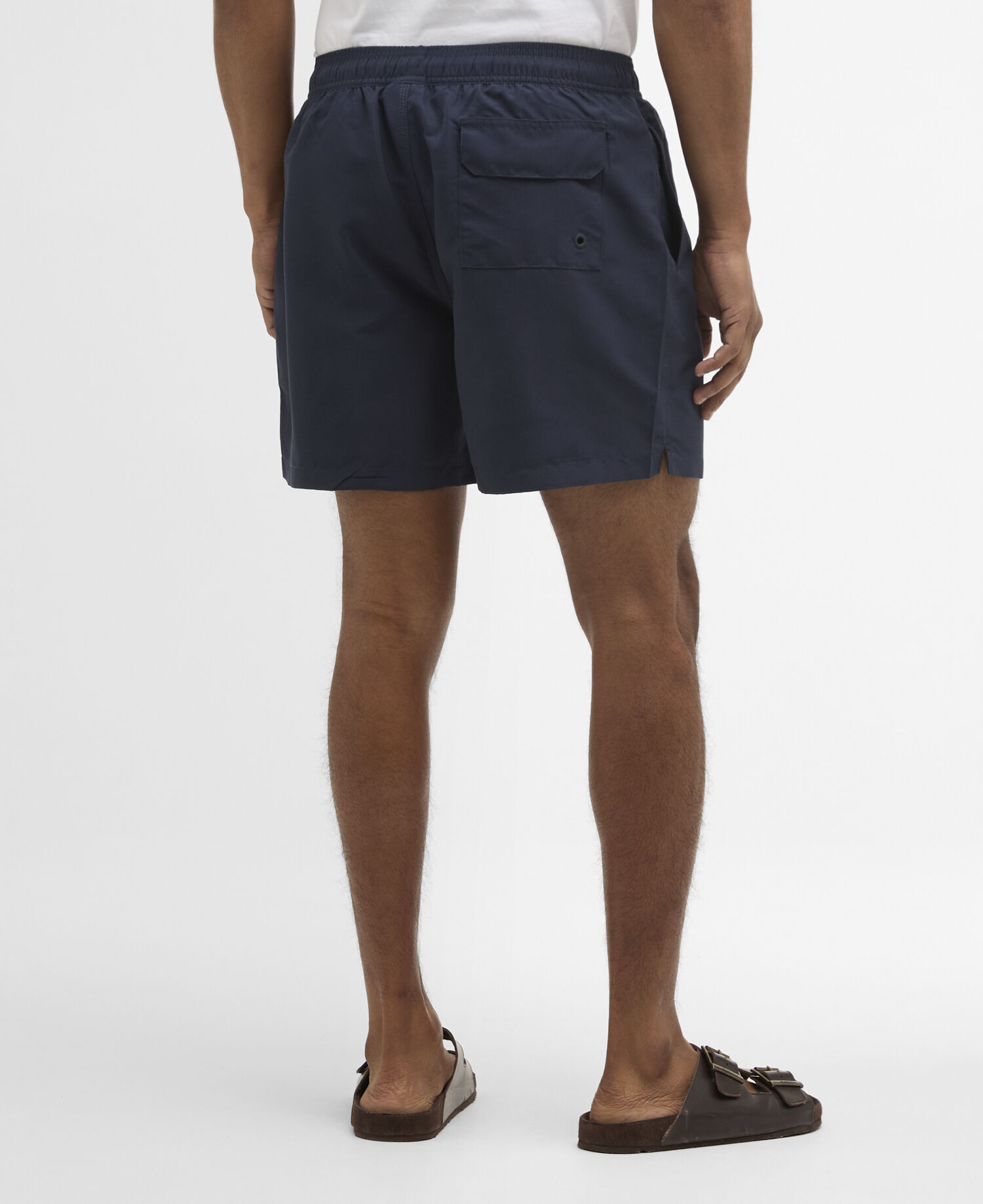 Water Reactive Tartan Swim Short Navy