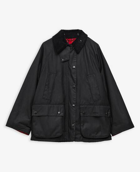 Women's Bedale Waxed Jacket Black/Cardinal Women's Bedale Waxed Jacket Black/Cardinal