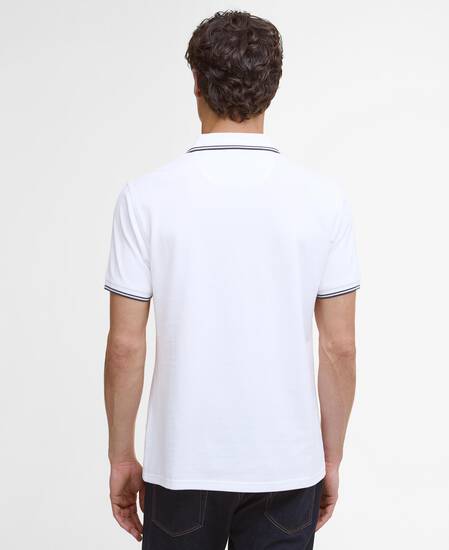 Fielding Tailored Short-Sleeved Polo Shirt White Fielding Tailored Short-Sleeved Polo Shirt White