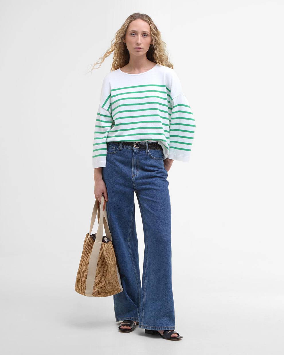 Kayleigh Striped Crew Neck Jumper