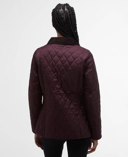 Annandale Quilted Jacket Black Cherry
