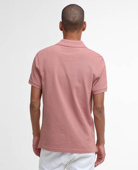 Tartan Pique Polo Shirt Earth Pink Tartan Pique Polo Shirt Earth Pink