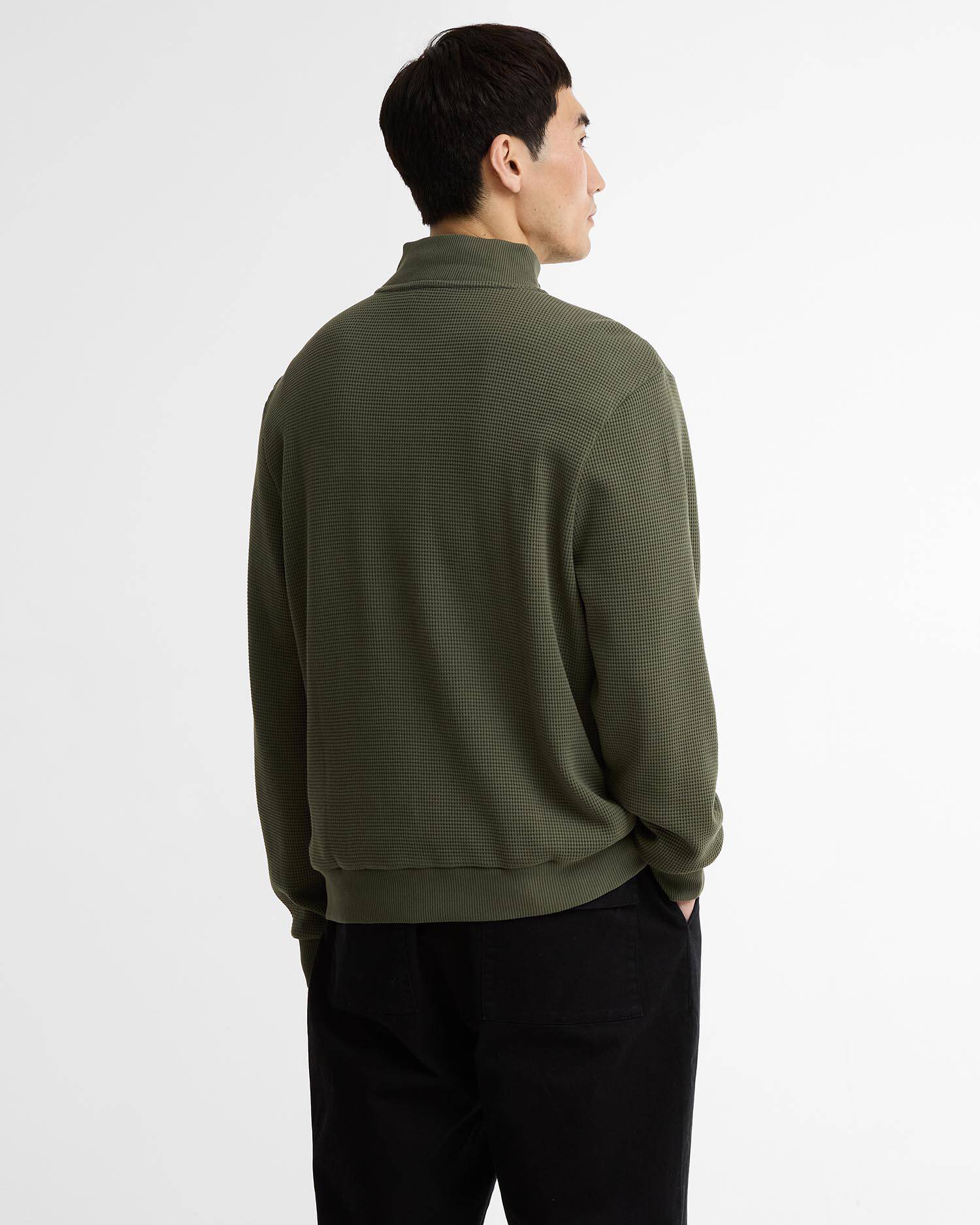 Bewley Quarter-Zip Sweatshirt Thyme image number 2