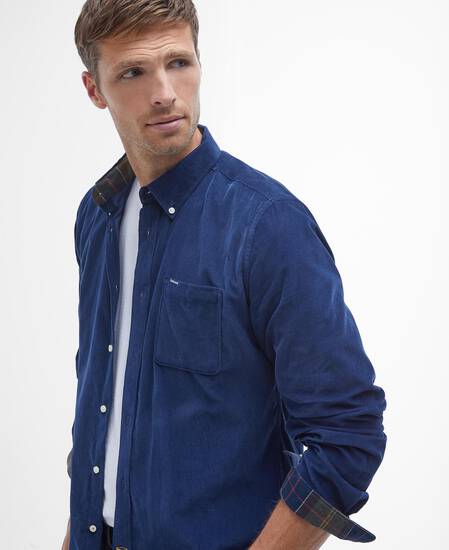 Ramsey Tailored Long-Sleeved Shirt Dark Denim