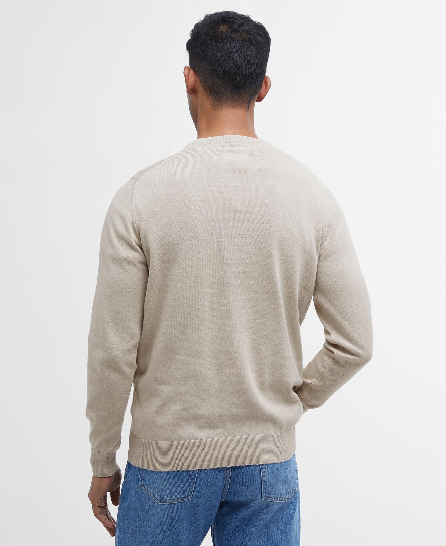 Pima Cotton Crew Neck Jumper Mist