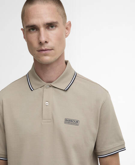 Evan Short-Sleeved Polo Shirt Concrete