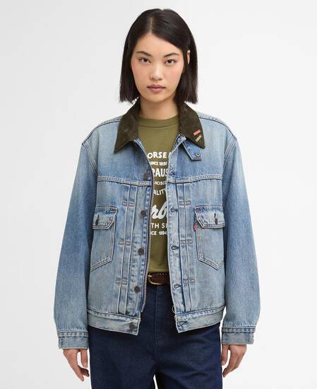 Barbour x Levi's Type II Denim Jacket Vintage Washed