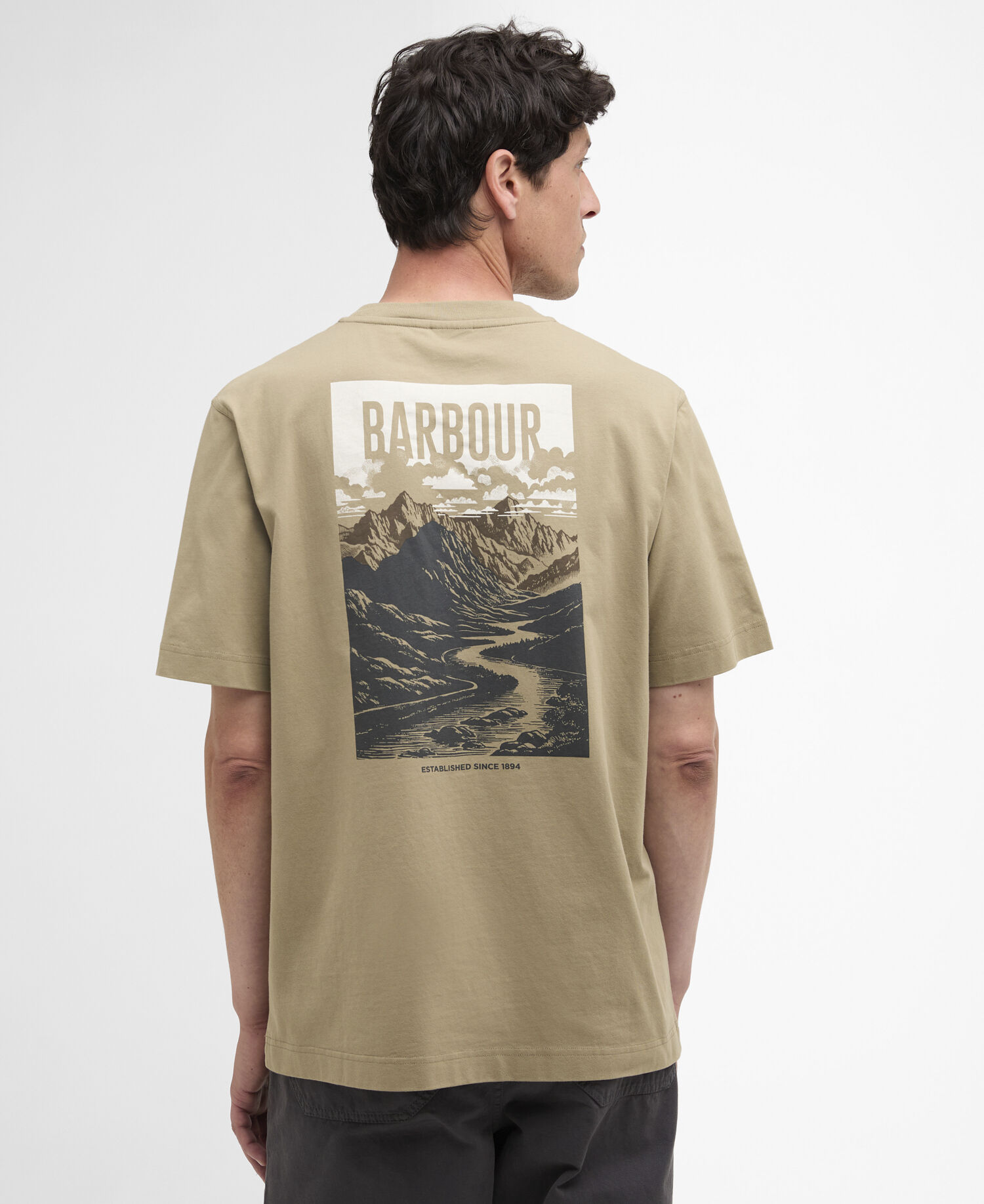 Morden Relaxed Graphic T-Shirt Grey Olive