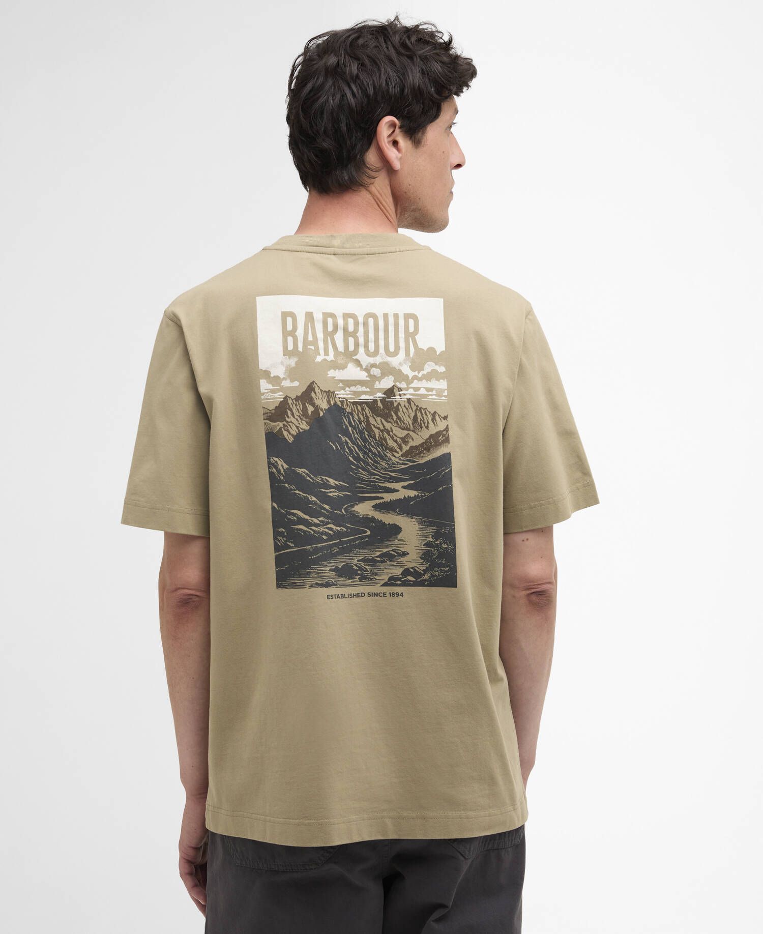Morden Relaxed Graphic T-Shirt Grey Olive image number 2