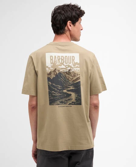 T-Shirt Morden Relaxed Graphic Grey Olive