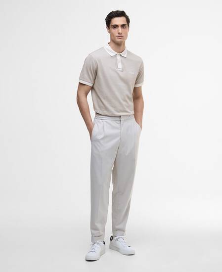 Morley Oxford Polo Shirt Whisper White/Brindle Morley Oxford Polo Shirt Whisper White/Brindle