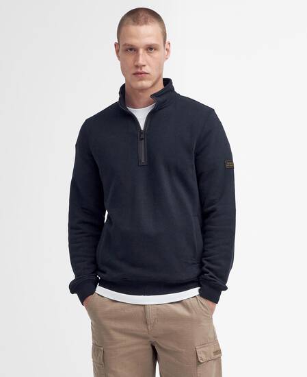 Outline Half-Zip Sweatshirt Classic Black