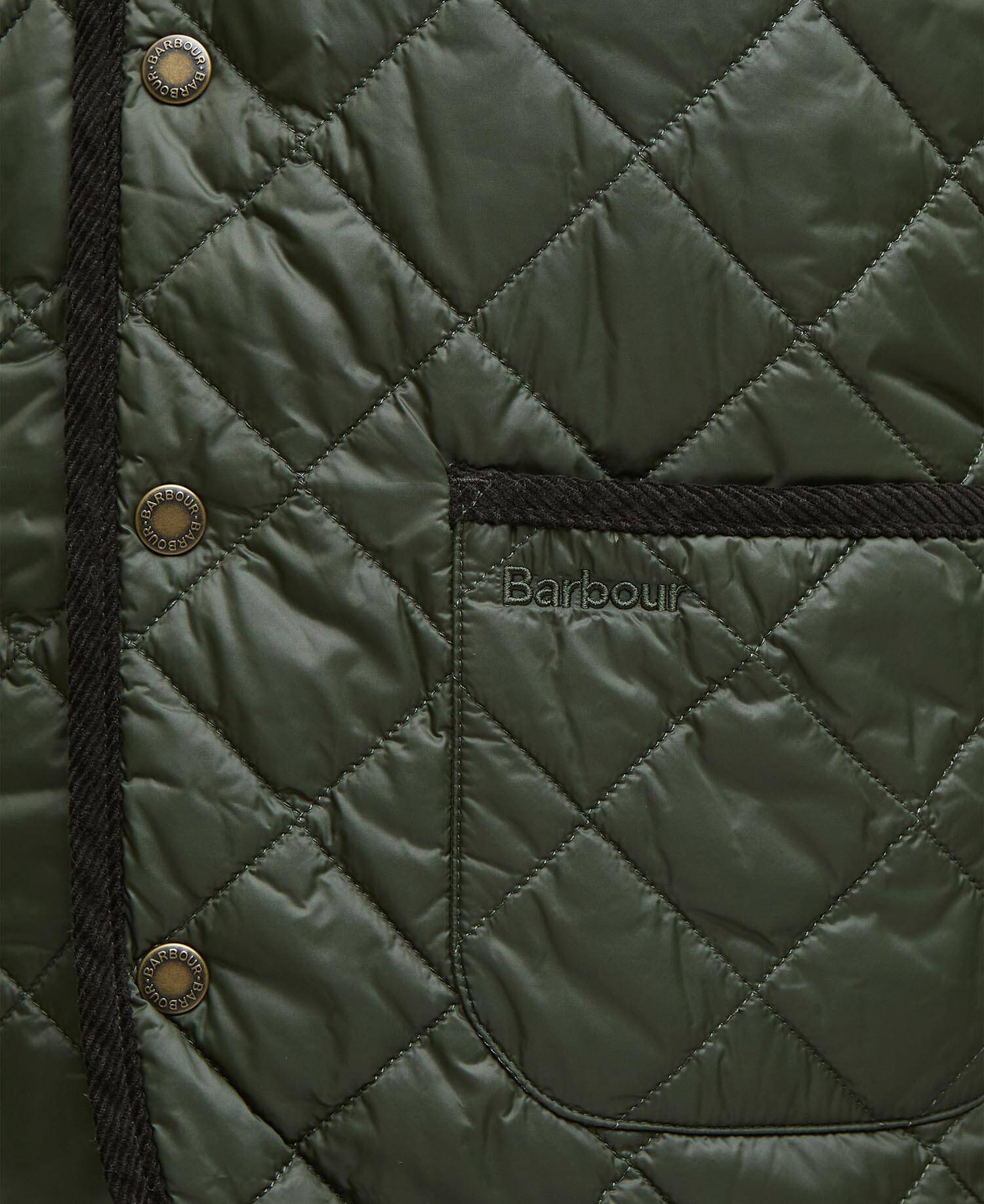 Modern Quilted Waistcoat Olive image number 4