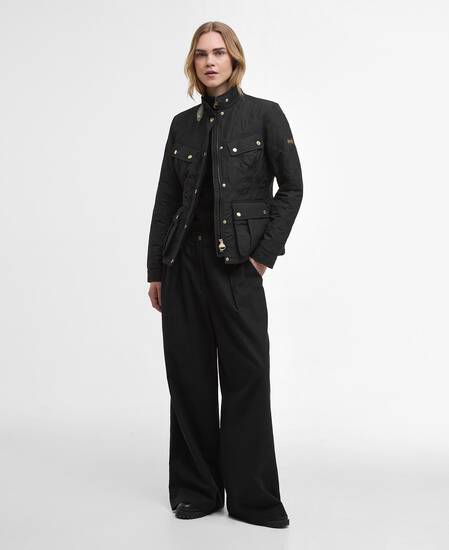 Halsey Quilted Jacket Black/Dusky Khaki Halsey Quilted Jacket Black/Dusky Khaki