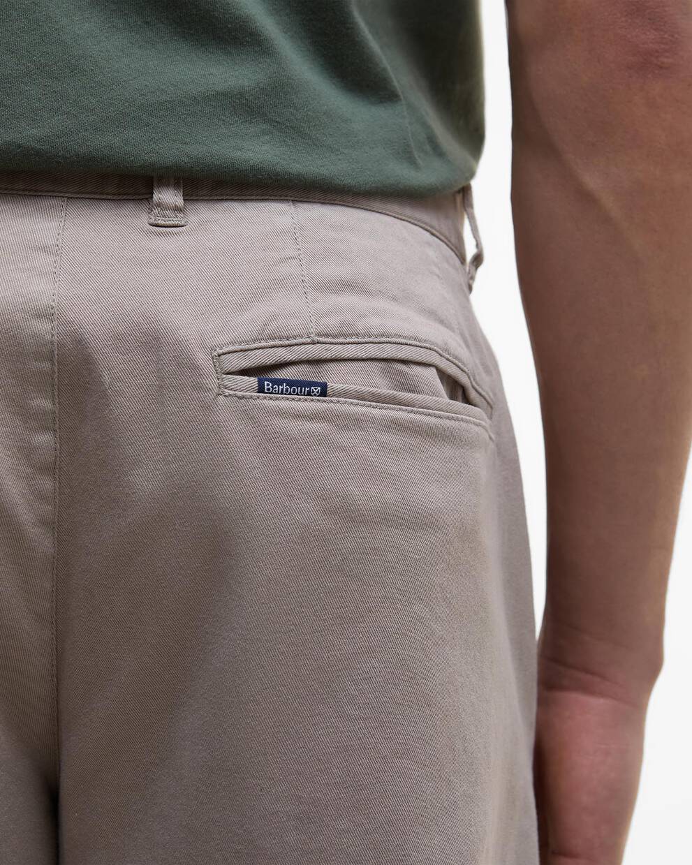 Washed Stretch Tailored Trousers