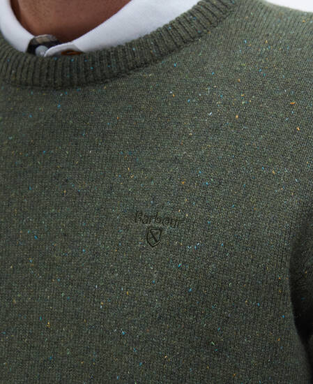Essential Tisbury Crew-Neck Jumper Forest