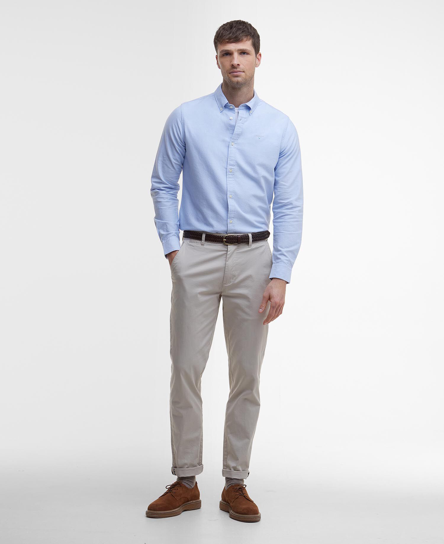 Oxford Tailored Long-Sleeved Shirt Sky