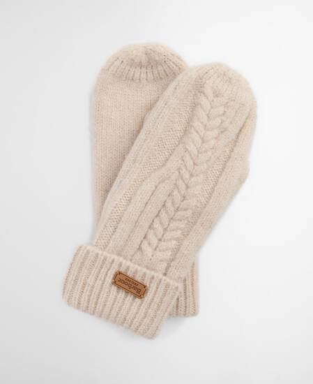 Elsdon Mittens Eggshell