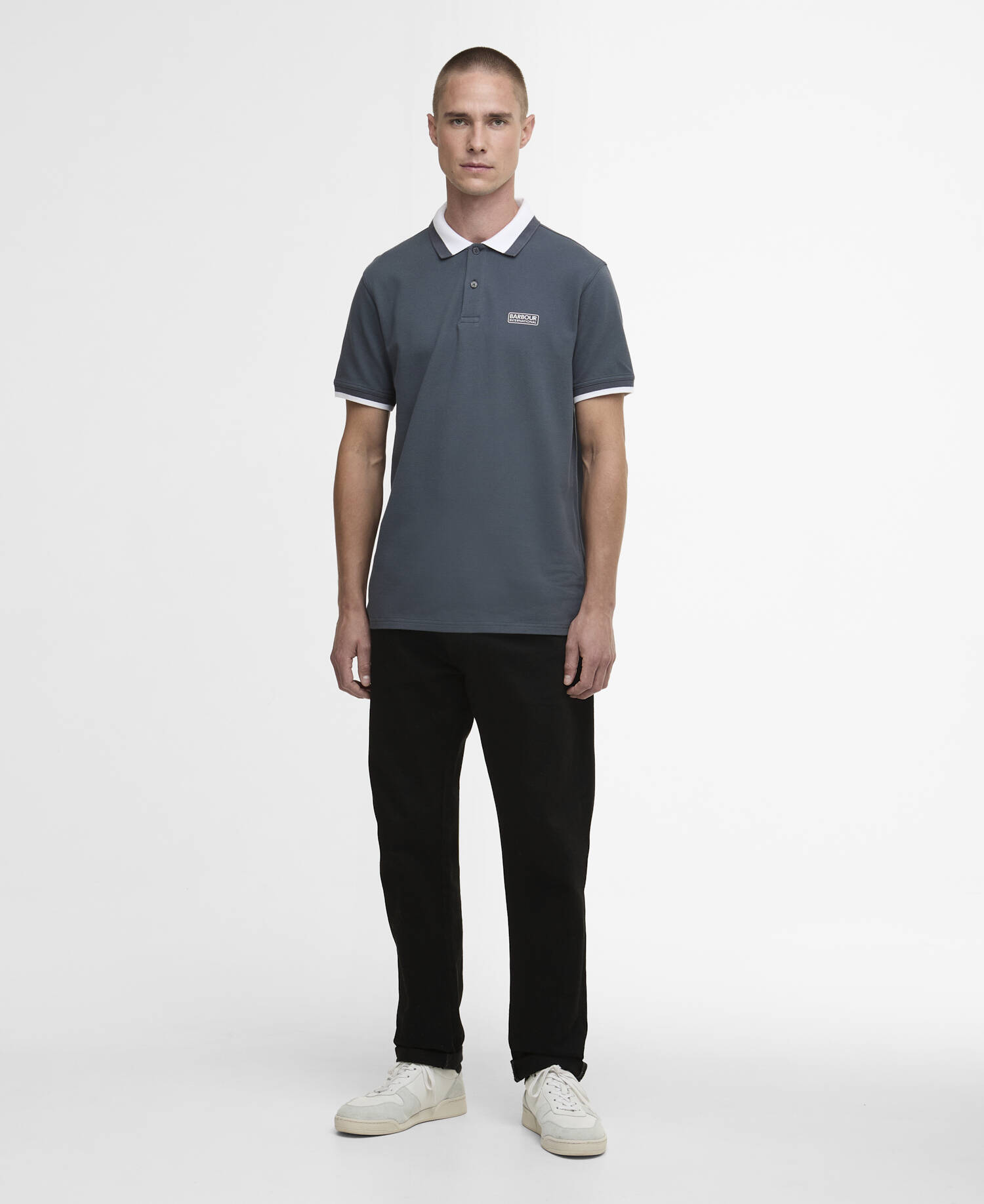 Amped Polo Shirt Storm Grey image number 1