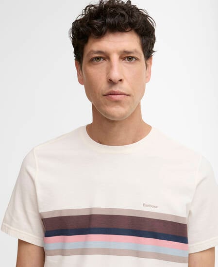 T-Shirt Newsham Striped Whisper White