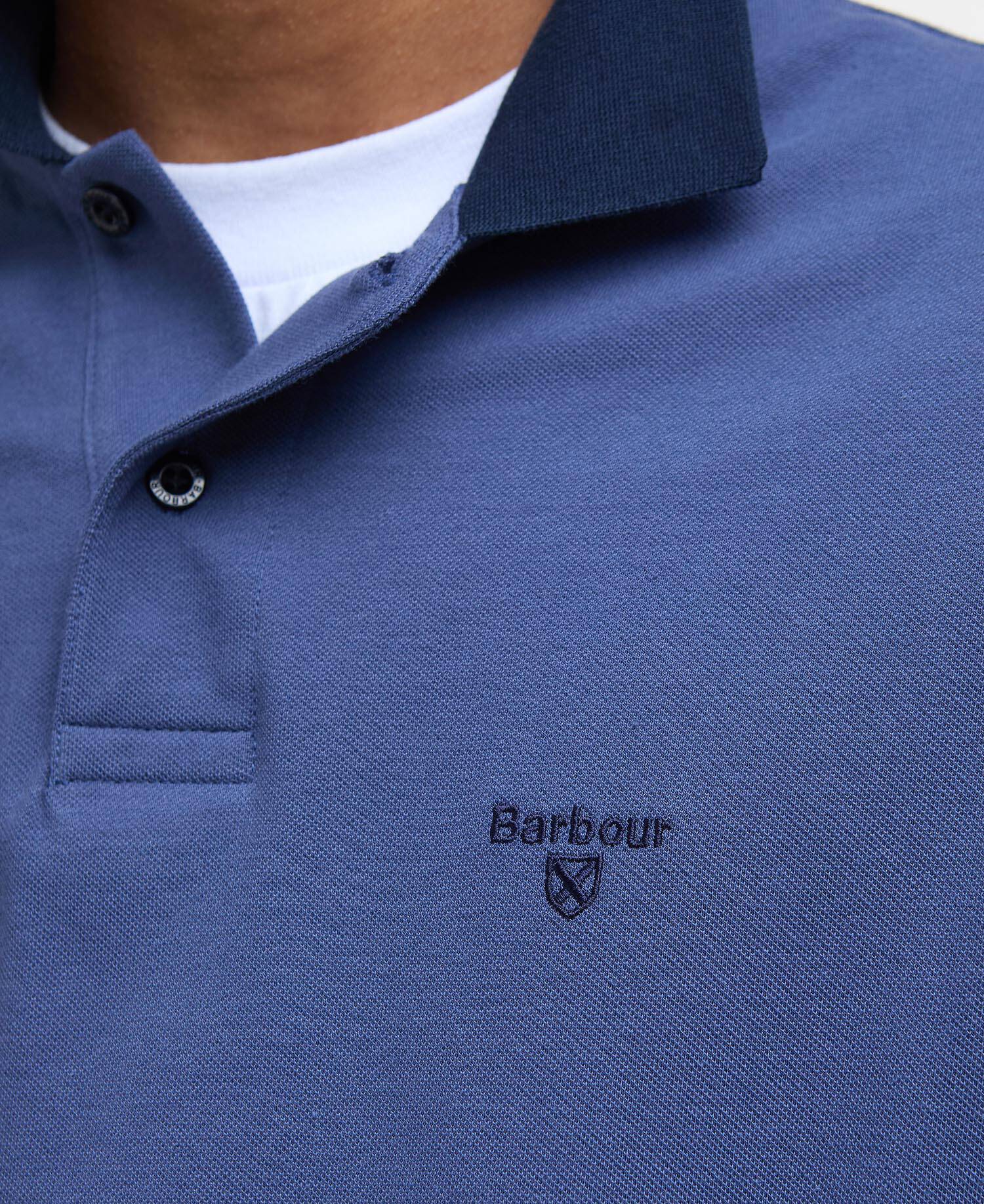 Lynmouth Tipped Polo Shirt Oceana image number 4