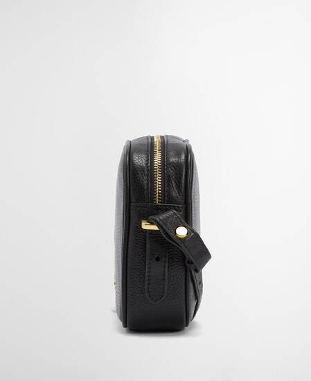 Daphne Leather Crossbody Bag Black