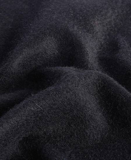 Plain Lambswool Scarf Classic Black