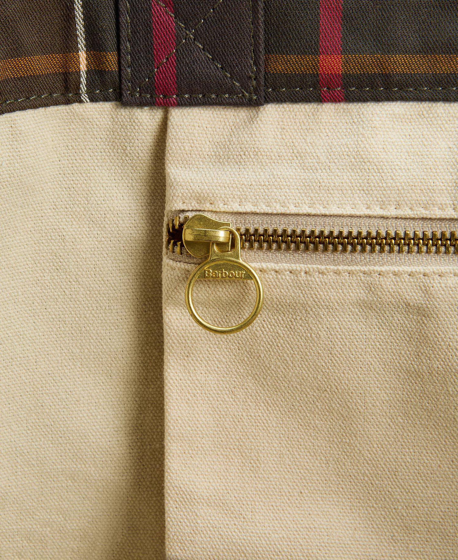 Borsa tote Telfield in tartan image number 7