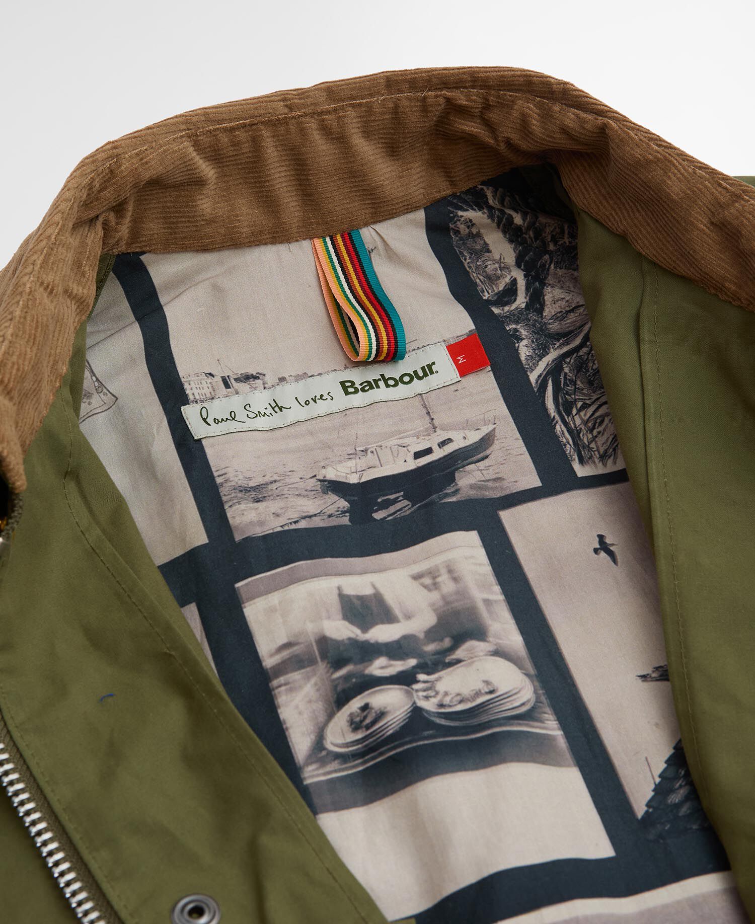 Paul Smith Loves Barbour Sugarlump Bedale Casual Jacket Army