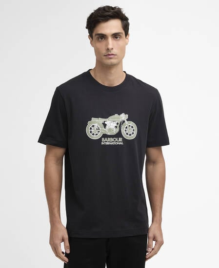 T-shirt con stampa Piston Black