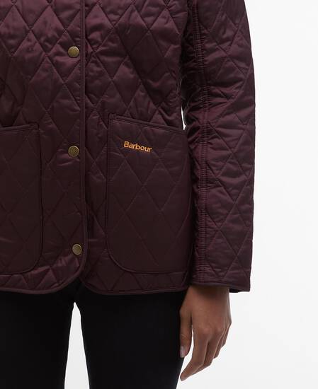 Annandale Quilted Jacket Black Cherry