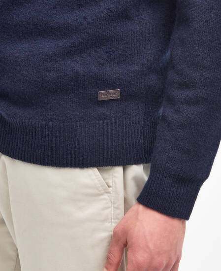 Essential Elbow Patch Jumper Classic Navy