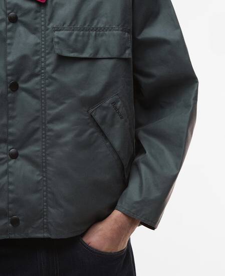 Paul Smith loves Barbour Transport Waxed Jacket Dark Slate