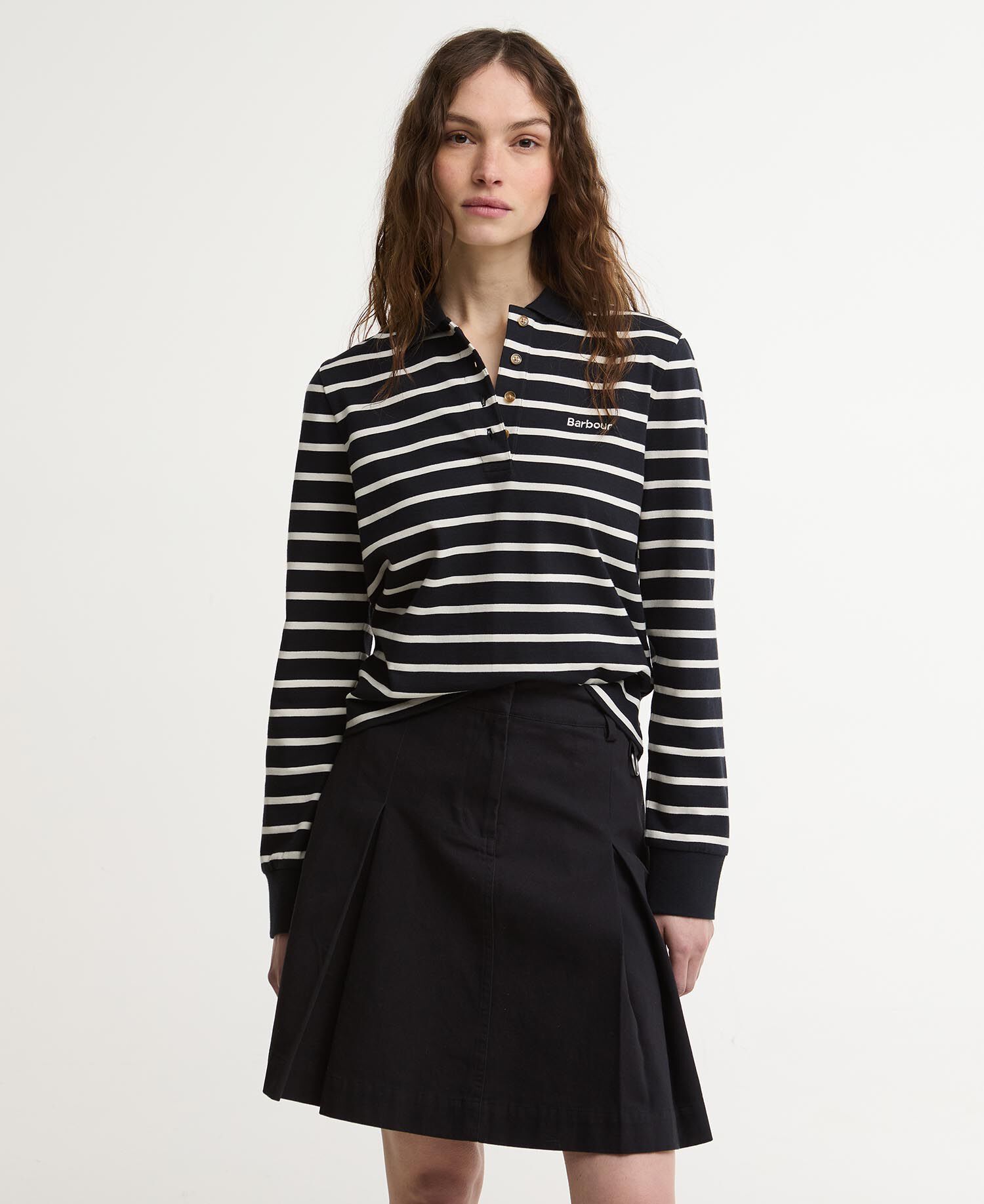 Ashwell Striped Rugby Shirt Dark Navy Stripe