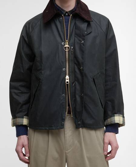 Modified Transport Waxed Jacket Sage