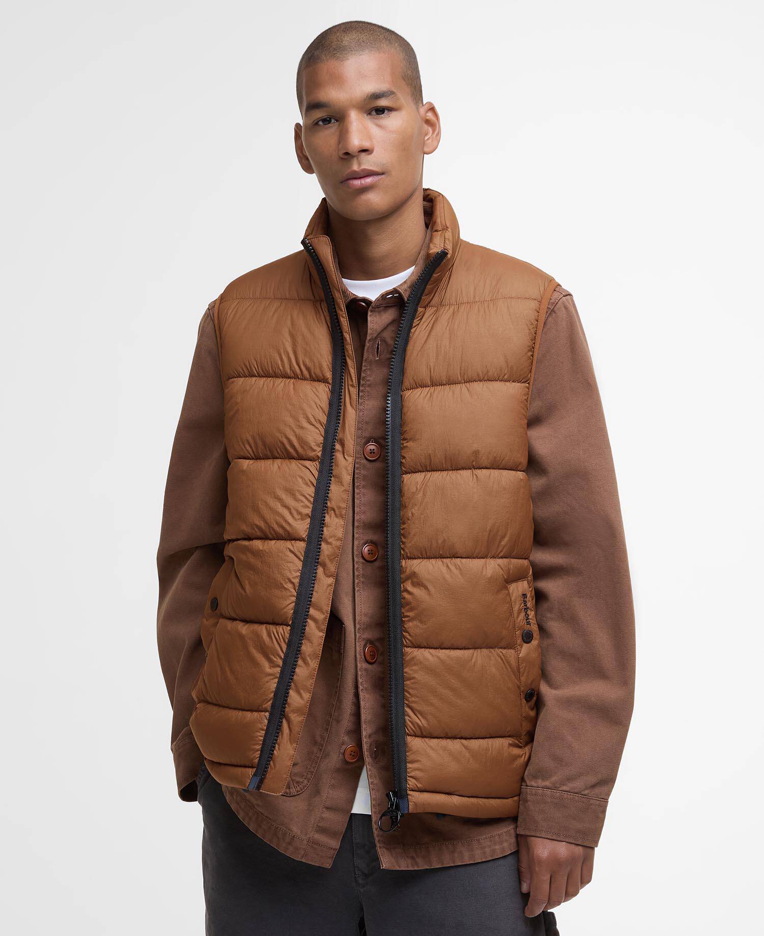 Offshore Quilted Gilet Umber image number 0