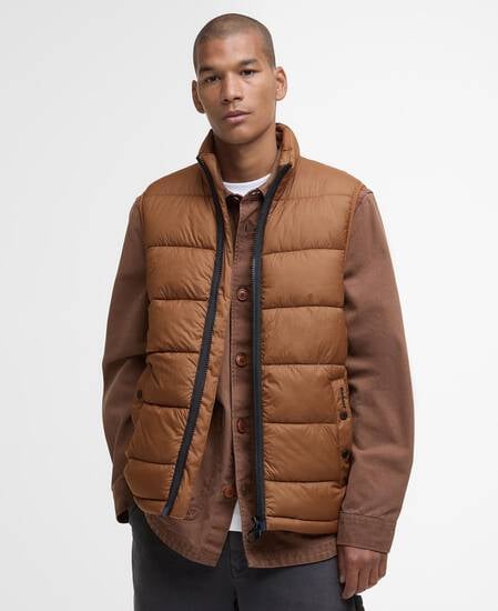 Offshore Quilted Gilet Umber